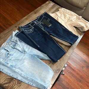 True Religion Kids Jeans - Dark Blue and Light Blue